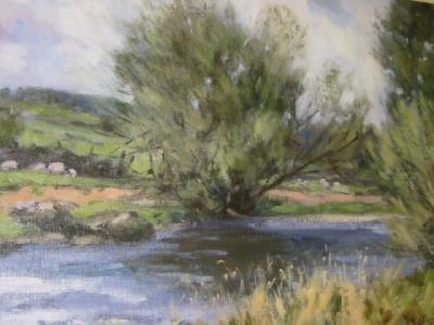 Appraisal: NEVILLE BARKER The Wharfe at Barden Tower signed on board