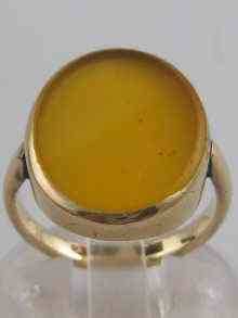 Appraisal: A yellow metal tests carat gold seal ring