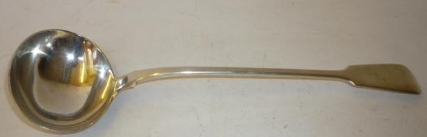 Appraisal: A WILLIAM IV SOUP LADLE maker J A Savory London