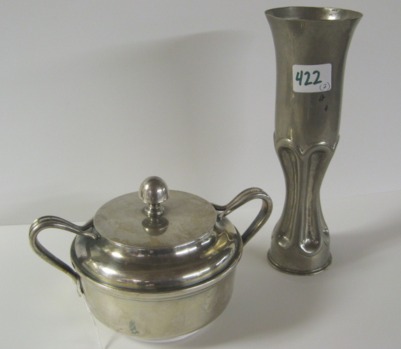 Appraisal: TWO U S MILITARY RELATED SILVER PLATED ITEMS Reed and