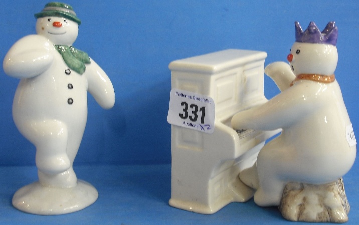 Appraisal: Royal Doulton Snowman figures Pianist DS and Piano DS and