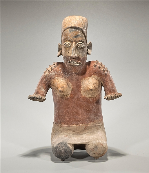 Appraisal: Large and elaborate Pre-Columbian Jalisco seated female figure circa B