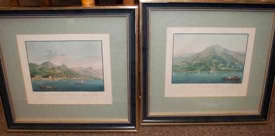 Appraisal: Pair of landscape prints framed Estimate - No condition report