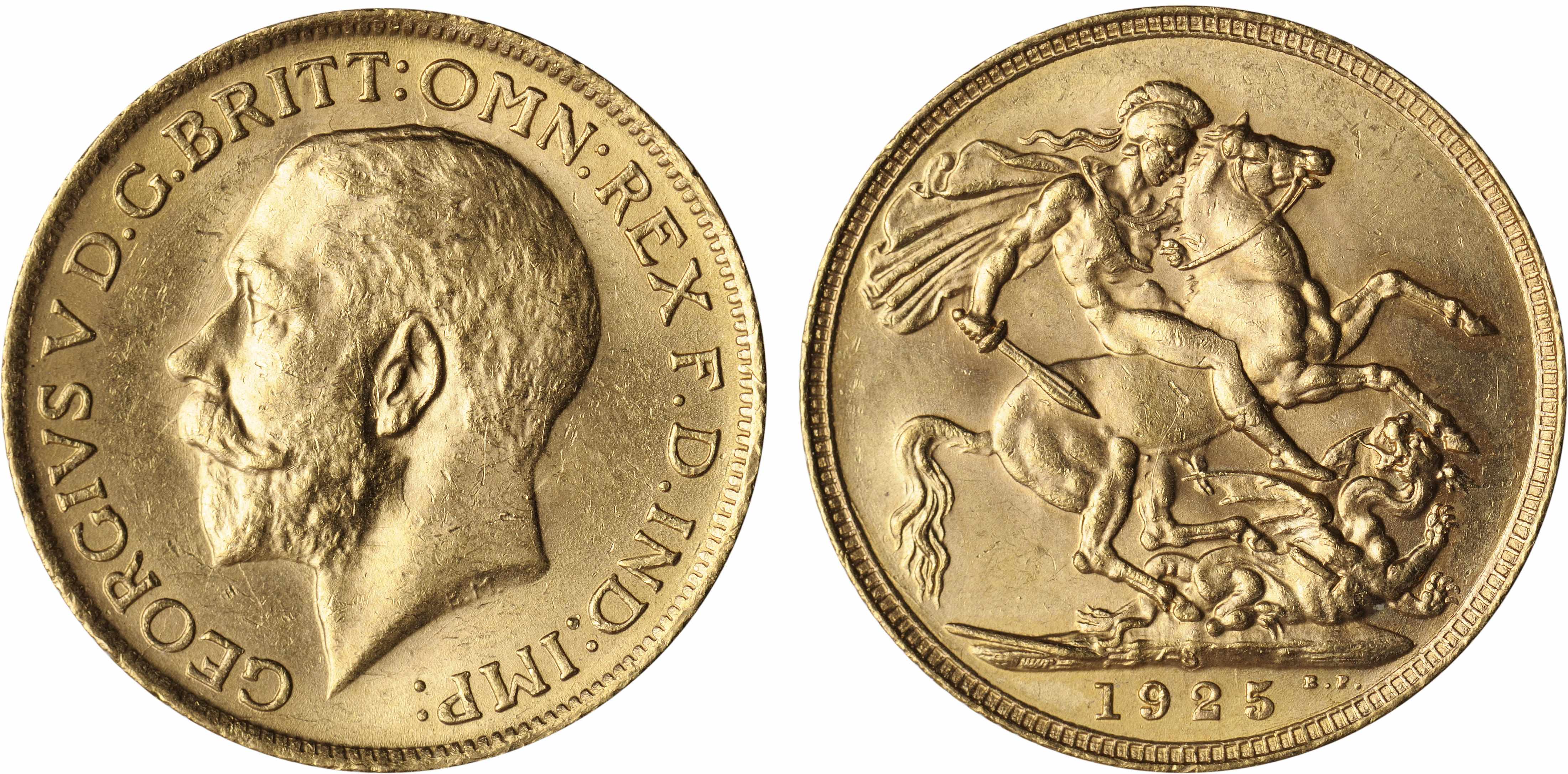 Appraisal: Australia George V Sovereign -S KM- A sharp piece for