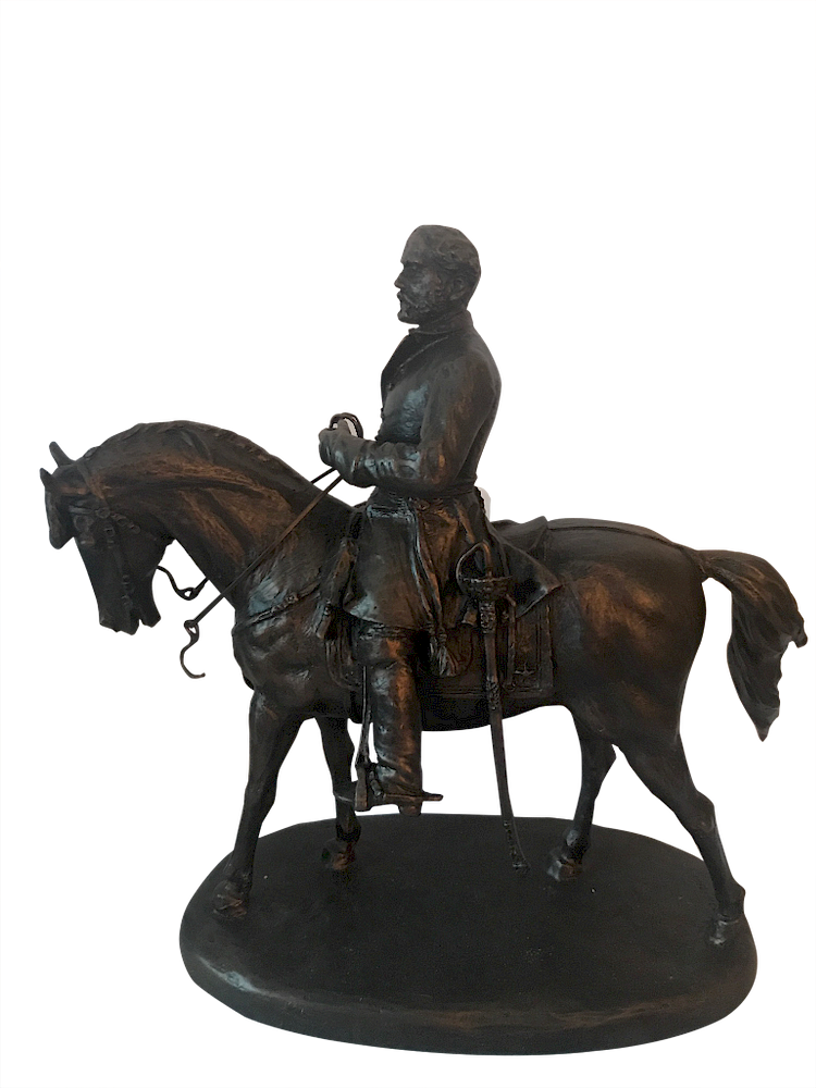 Appraisal: Robert Bronze Statuette Robert E Lee Bronze Statue Confederate General