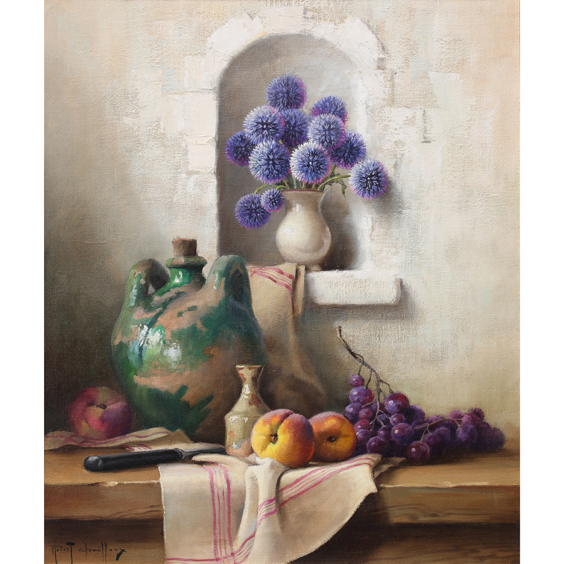 Appraisal: PAINTING ROBERT CHAILLOUX Robert Chailloux French - Untitled Still Life