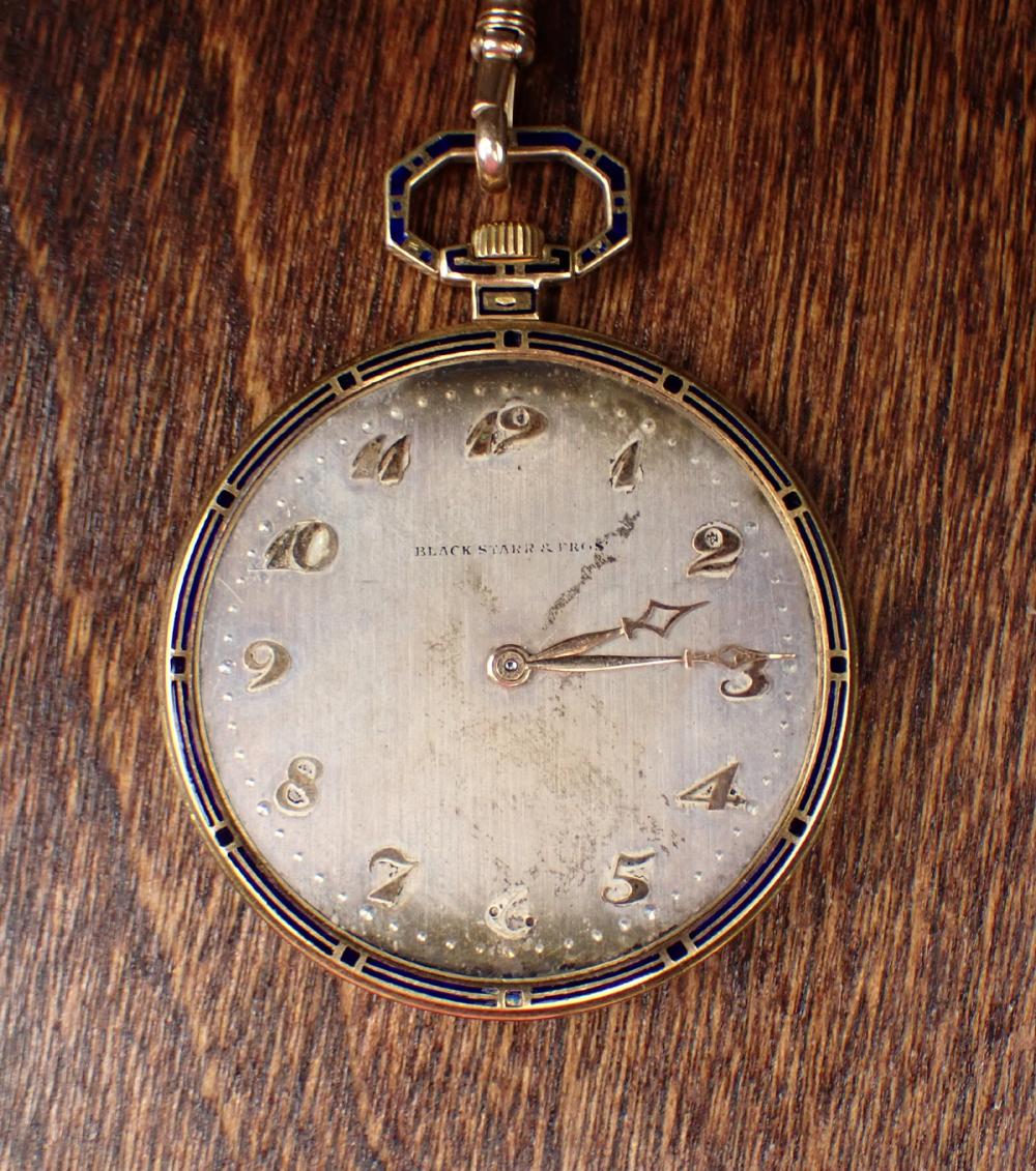 Appraisal: TOUCHON OPEN FACE POCKET WATCH having hour minute dial with