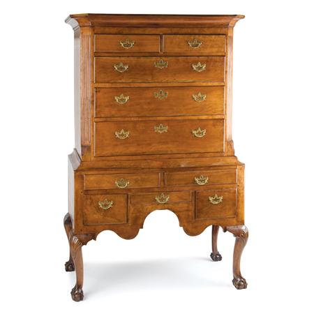 Appraisal: Chippendale Cherry High Chest Estimate -