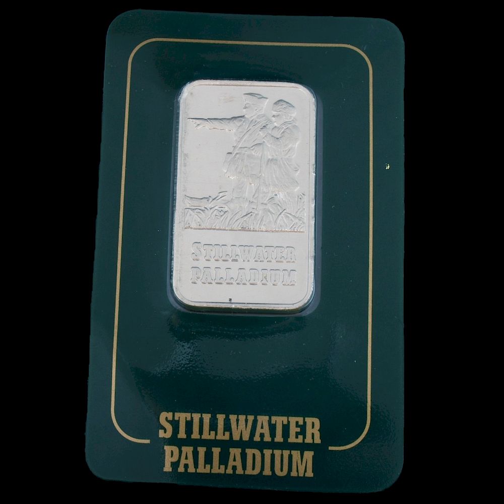 Appraisal: oz Palladium Ingot oz Palladium Bar - Stillwater Lewis Clark