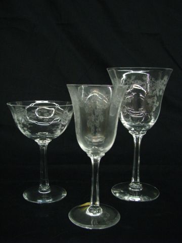 Appraisal: Lenox Crystal Garden crystal stemware including twelve wine glasses ten