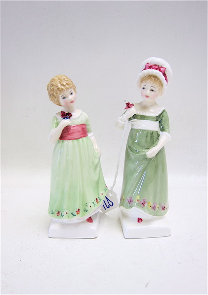 Appraisal: TWO ROYAL DOULTON PORCELAIN FIGURINES Ruth HN H and Tess