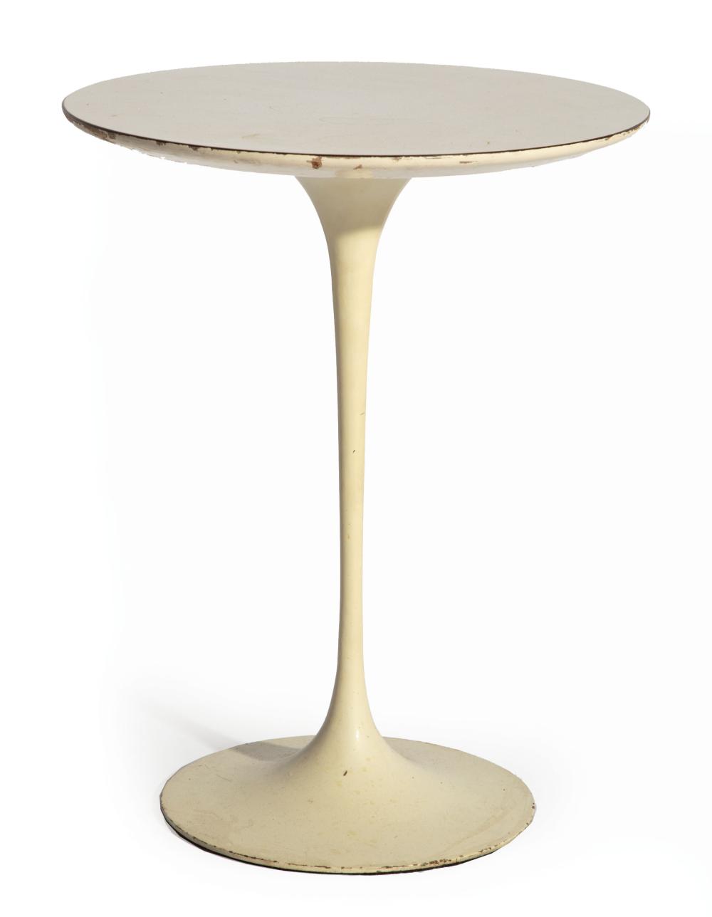 Appraisal: Eero Saarinen for Knoll Enameled Steel and Laminate Tulip Table