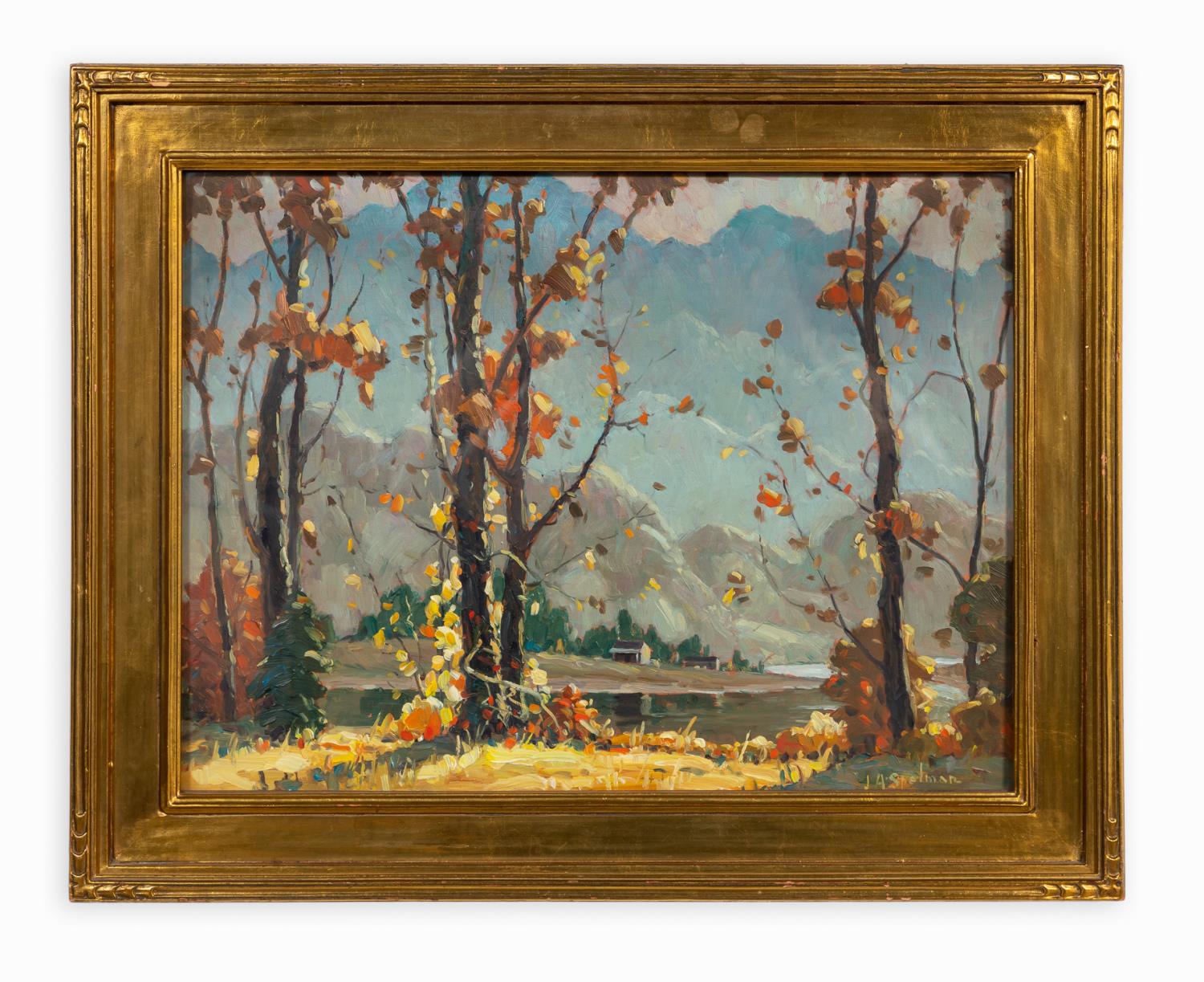 Appraisal: JOHN SPELLMAN A MORNING MELODY LANDSCAPE O B John Adams