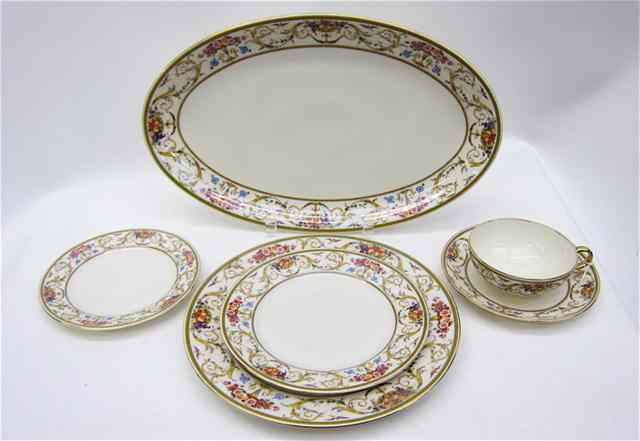 Appraisal: PIECE BOHEMIA ROYAL IVORY CHINA SET in the ''Harmony'' pattern