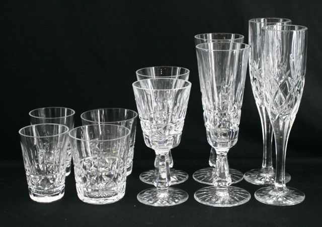 Appraisal: A collection of Waterford crystal including eight wine glasses five