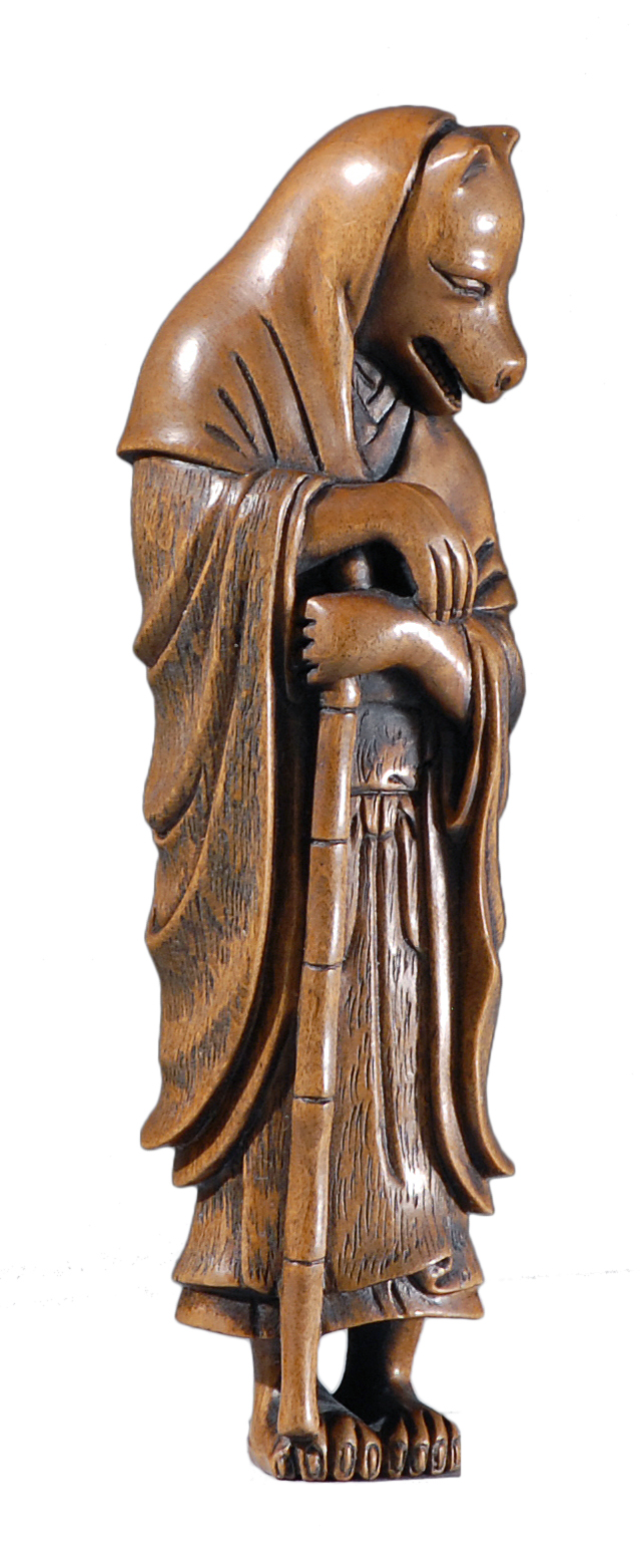 Appraisal: WOOD NETSUKE Late th CenturyBy Yamada Masanao In the form