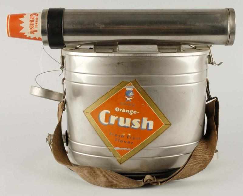 Appraisal: Orange Crush Stadium Cooler Description s Complete with its cup