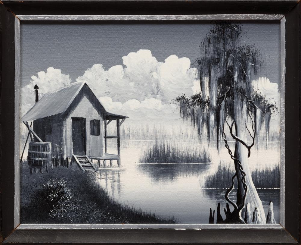 Appraisal: T S Driskell American Louisiana th c Louisiana Herons in