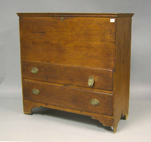 Appraisal: Pine mule chest ca h w