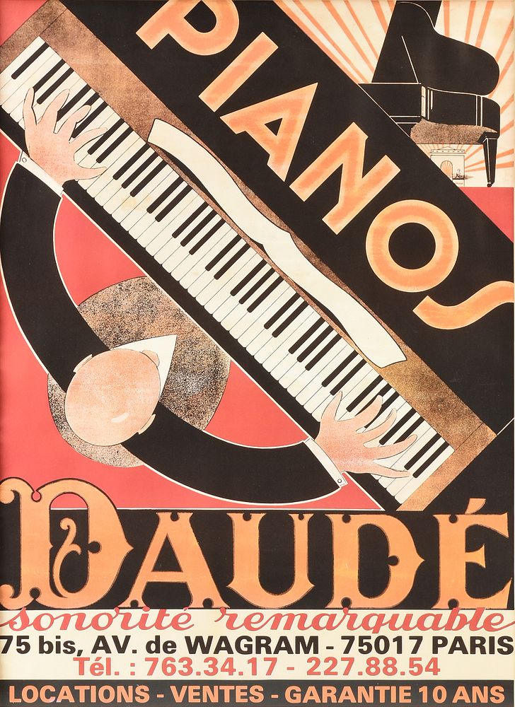 Appraisal: ANDR DAUD French - A PRINT Pianos Daud CIRCA ANDR