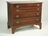 Appraisal: CHEST - th C Chippendale solid cherry four drawer bracket