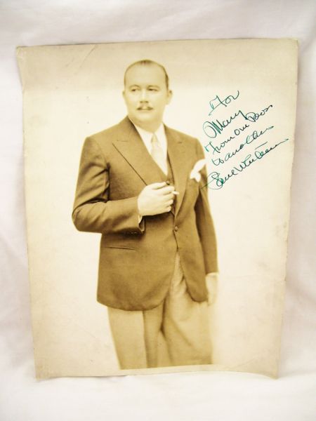 Appraisal: Paul Whiteman Orchestra Leader Autographed Photo Paul Whiteman - orchestra