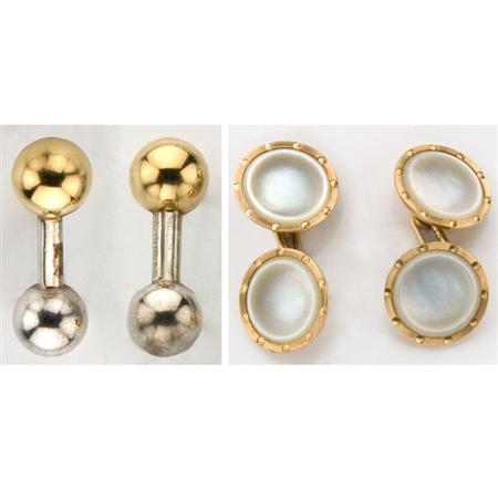 Appraisal: Two Pairs of Cufflinks Estimate -