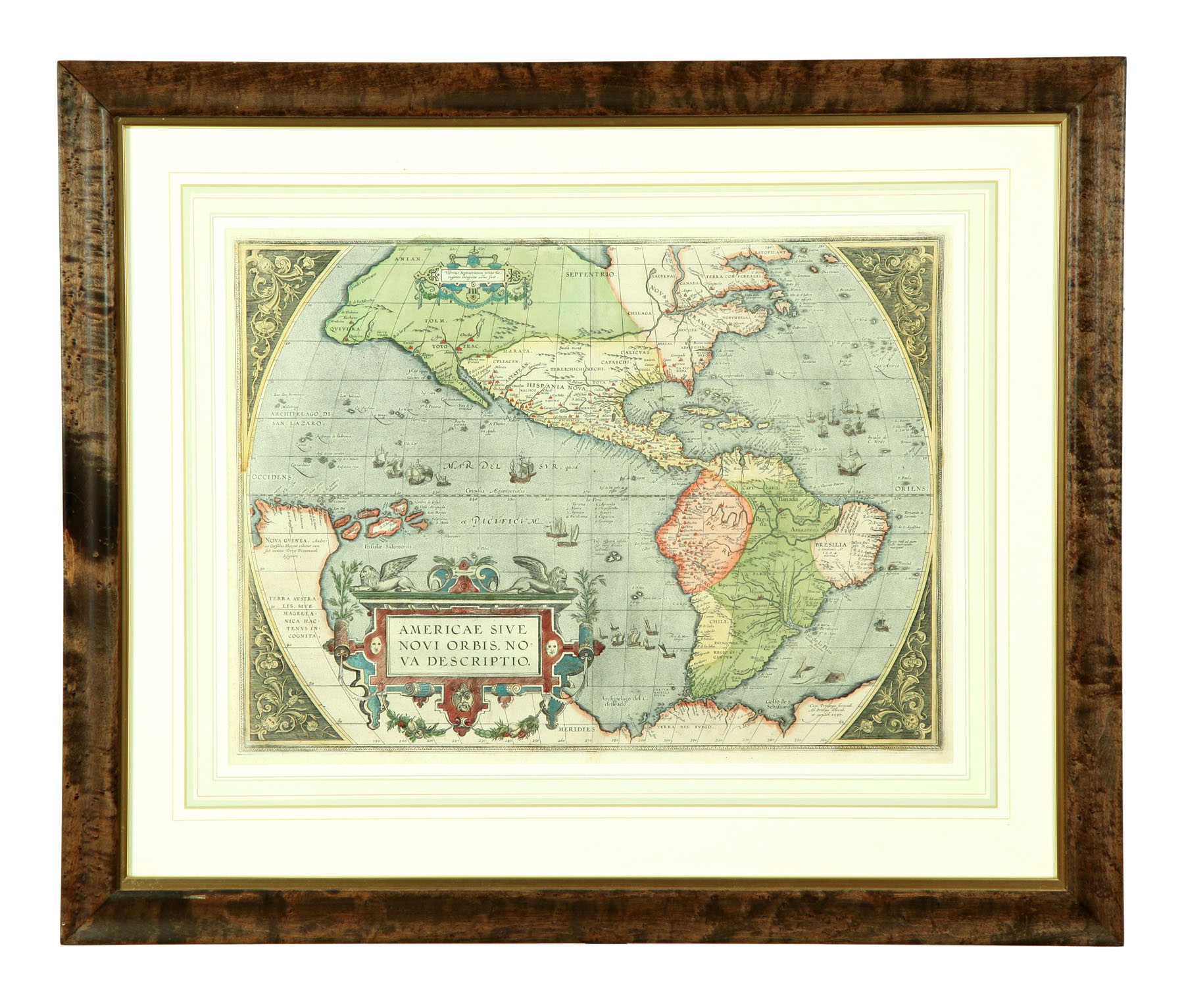 Appraisal: EARLY MAP OF THE AMERICAS Abraham Ortelius Americae sive Novi