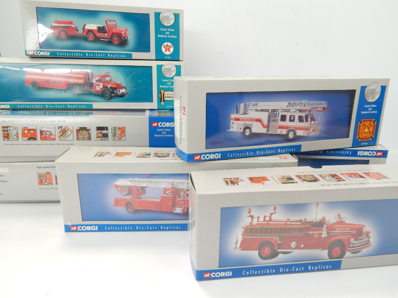 Appraisal: Corgi diecast vehicles including fire engines