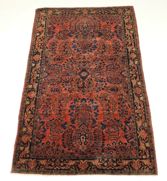 Appraisal: C PERSIAN ORIENTAL IRANIAN SAROUK CARPET RUG Persia Circa Burgundy