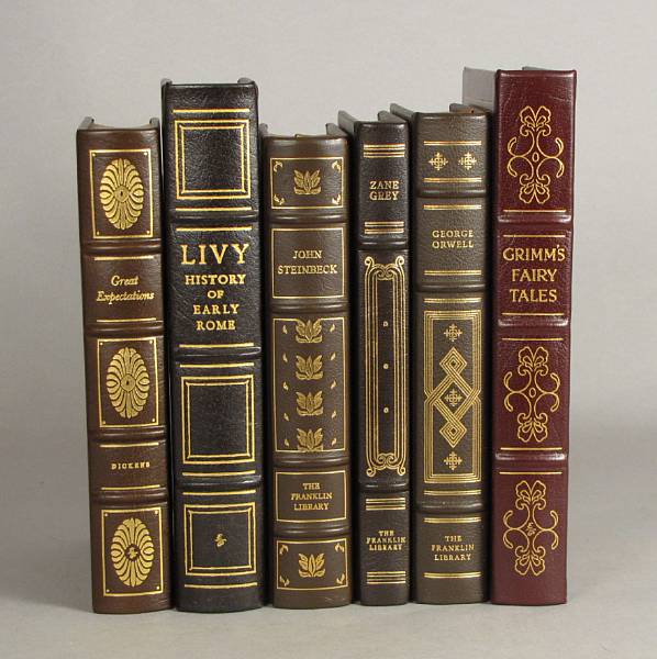 Appraisal: BINDINGS vols of Franklin Library amp Easton Press books all