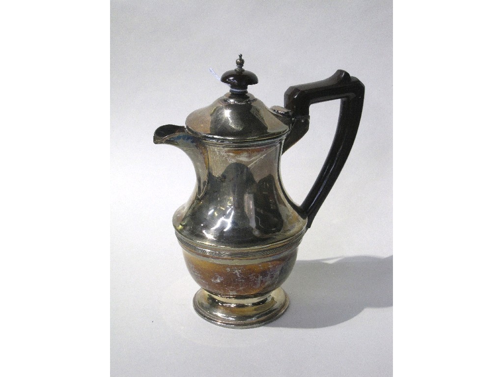 Appraisal: Silver hot water pot Birmingham