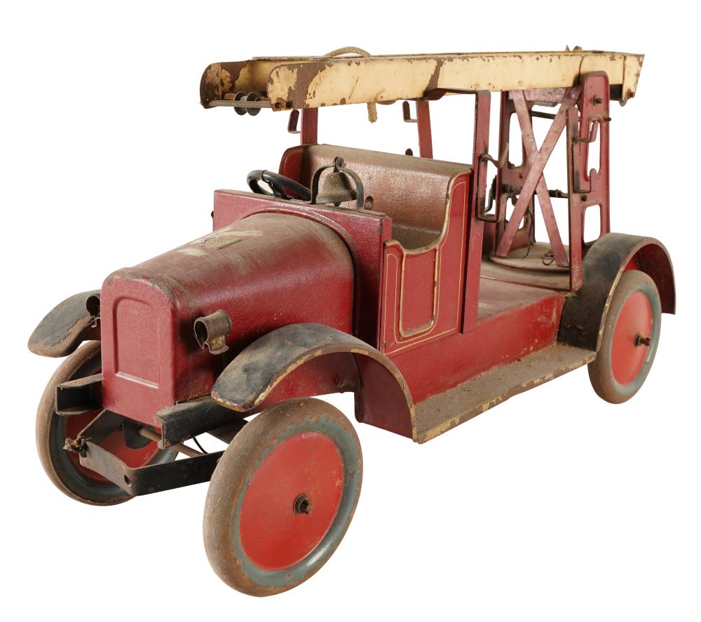 Appraisal: GERMAN TOY FIRE TRUCKCondition worn and rusted throughout inches wide