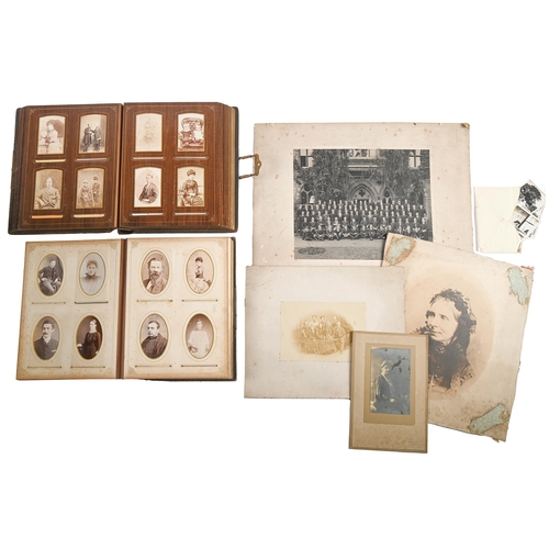 Appraisal: Miscellaneous Victorian photographs including albumen prints cartes de visite and