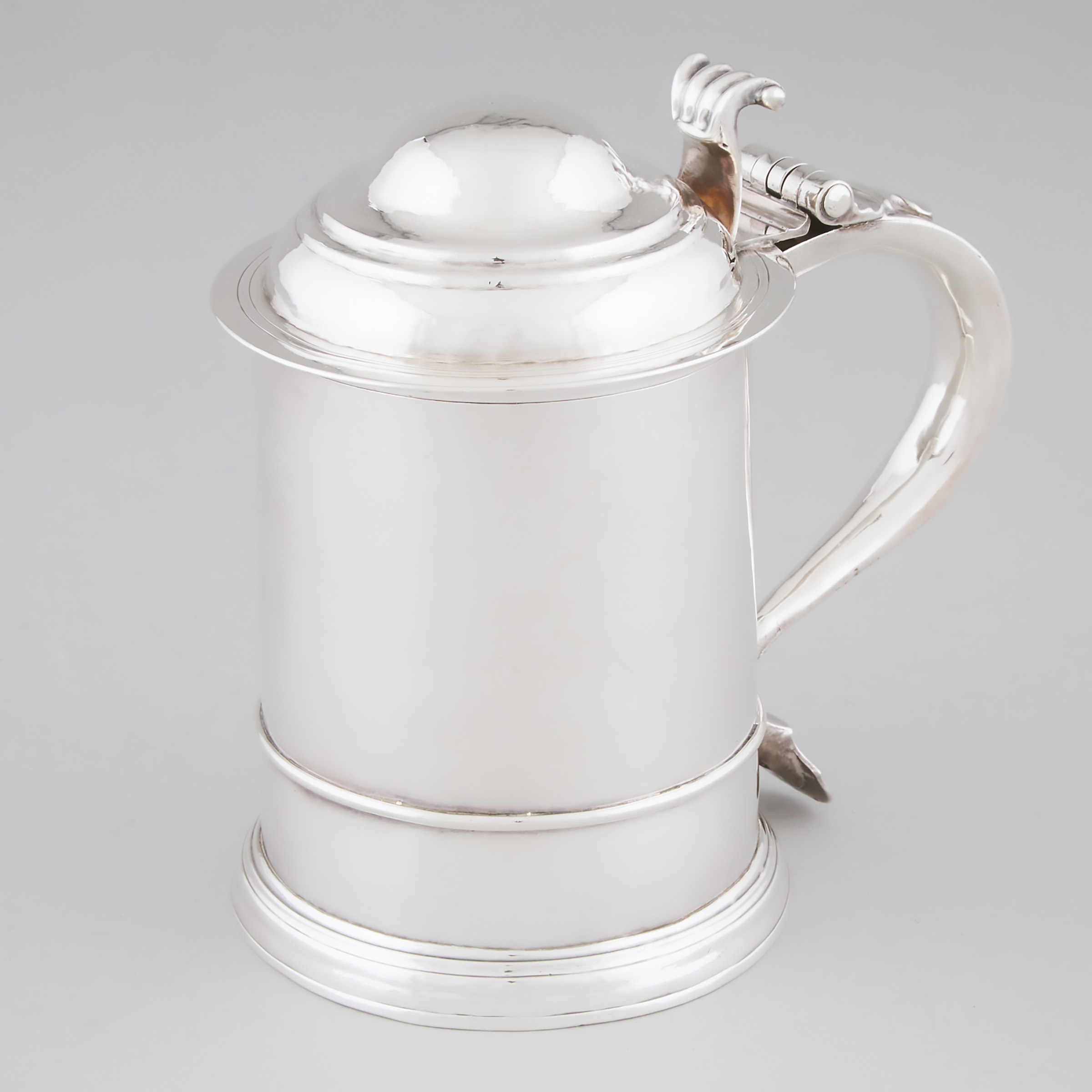 Appraisal: George I Silver Quart Tankard Thomas Mason London height in