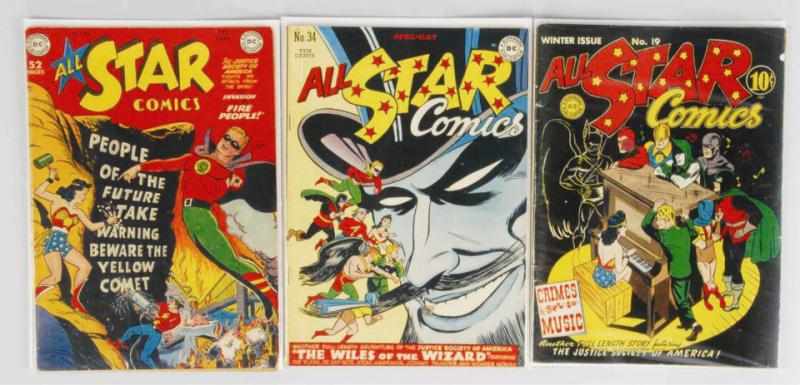 Appraisal: Lot of s All Star Comics Comic Books This lot