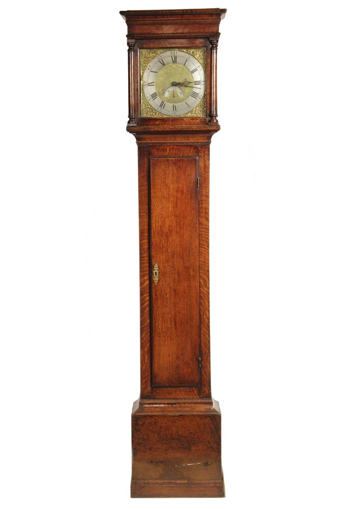 Appraisal: ENGLISH TALL CLOCK - th c Oak Longcase Clock by