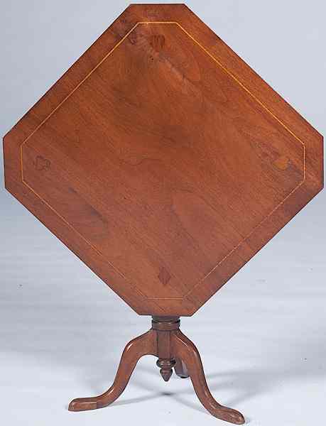 Appraisal: Tilt Top Card Table American th century a benchmade tilt