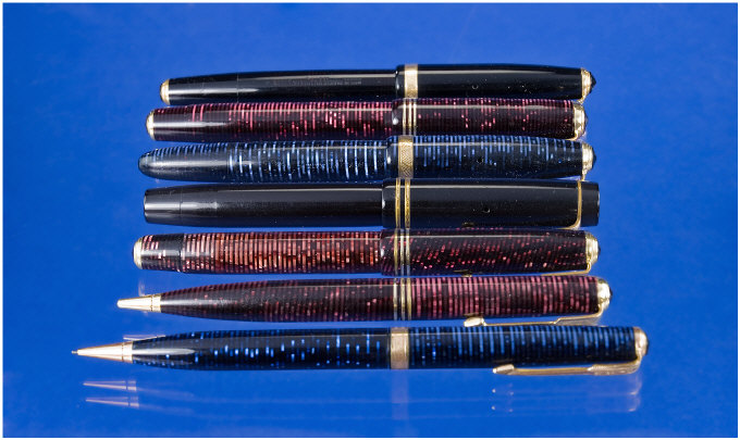 Appraisal: Parker A Mixed Lot Comprising Six Parker Vacumatic Pens And