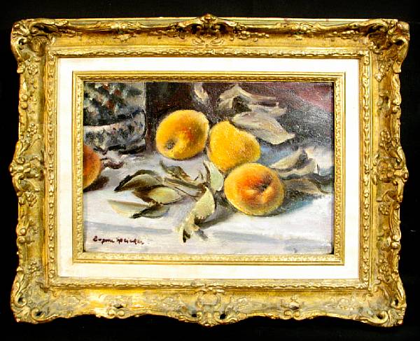 Appraisal: Eugene Edward Speicher American - A Still Life of Peaches