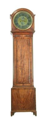 Appraisal: An day mahogany Scottish longcase clock inch circular dial with