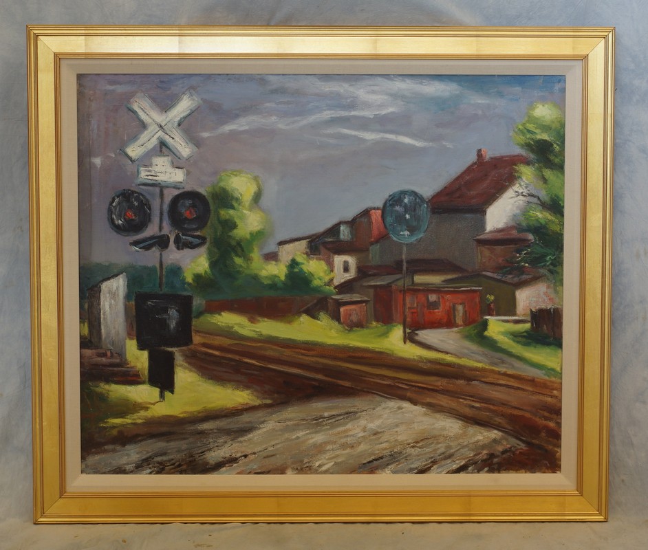 Appraisal: G Ralph Smith American PA - o c Railroad Crossing