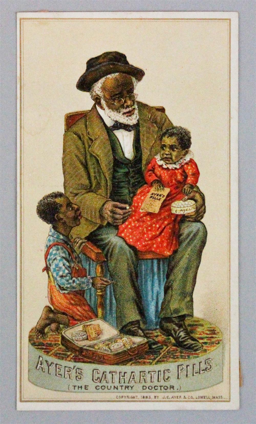 Appraisal: ADVERTISING AND TRADE CARDS BLACK AMERICANA CARS BICYCLES INSURANCE HOTELS