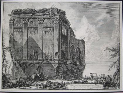 Appraisal: piece Etching Piranesi Giovanni Battista Vedute di Roma Tempio antico