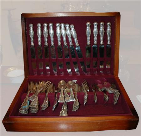 Appraisal: Whiting Gorham Sterling Silver Flatware Service In the Chantilly pattern