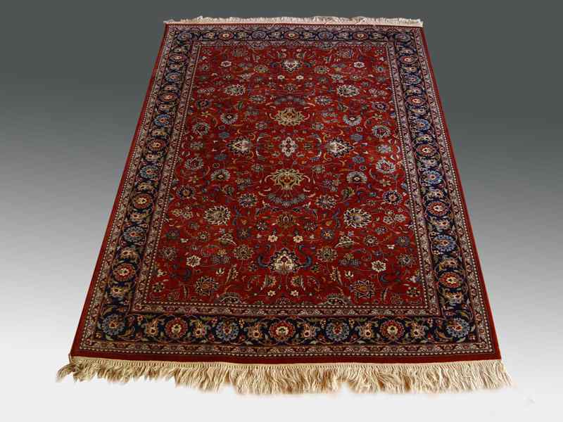 Appraisal: PAKISTANI-PERSIAN DESIGN FINELY HAND KNOTTED WOOL RUG ' '' x