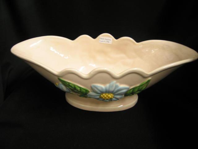 Appraisal: Hull Art Pottery Magnolia Console Bowl H- -