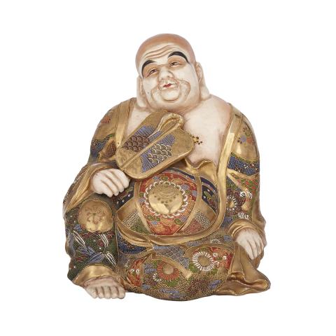 Appraisal: A Satsuma Figure of Hotei Early th Century Seated with