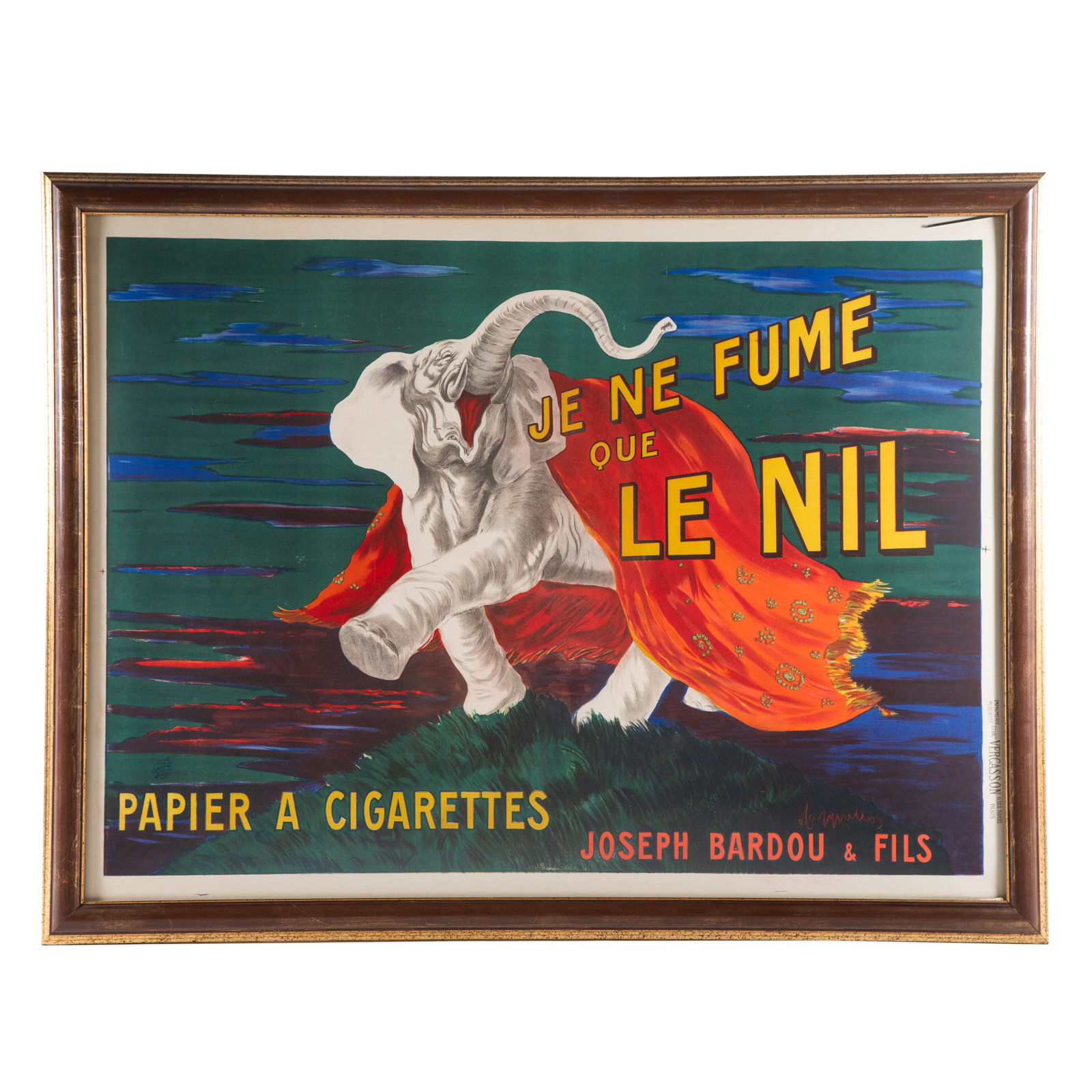 Appraisal: LEONETTO CAPPIELLO JE NE FUME LITHOGRAPH Italian - Je Ne