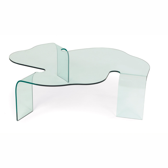 Appraisal: Hans von Klier coffee table by Fiam Italy c a